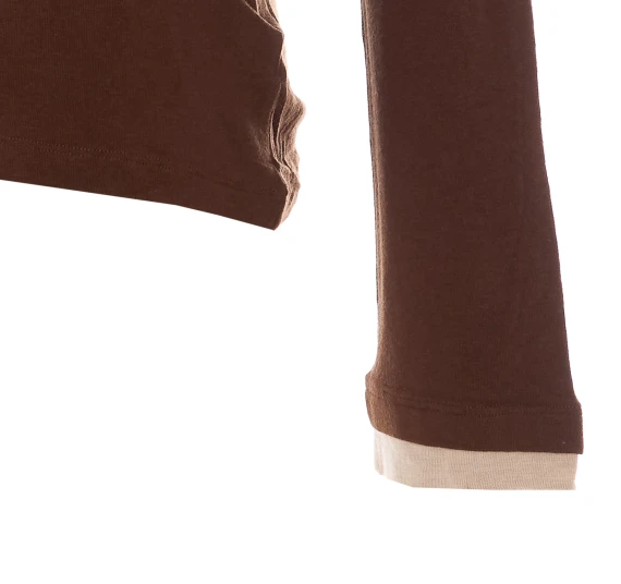 Brown long-sleeved top Eleh