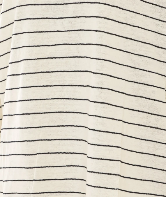 White and black striped long-sleeve top Eleh