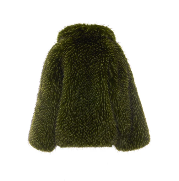 Kastanje Faux Fur Coat essentiel antwerp
