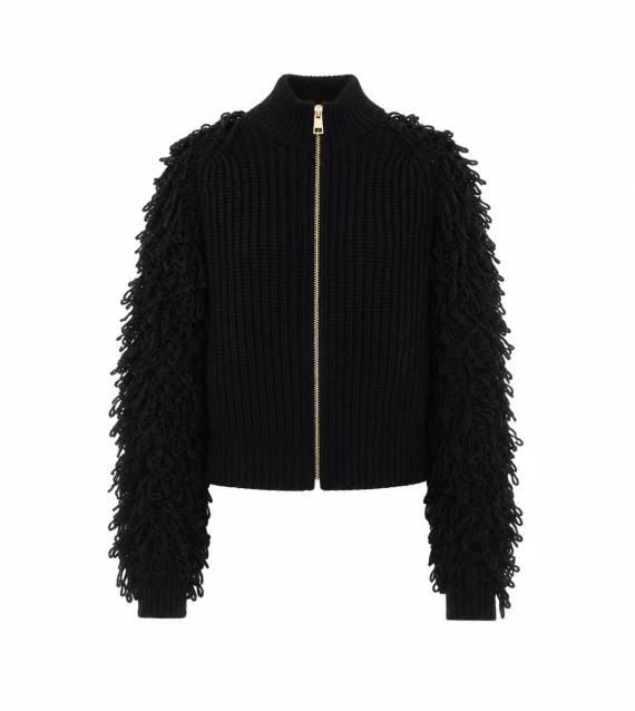 Black Klush Knit Cardigan Sweaters essentiel antwerp
