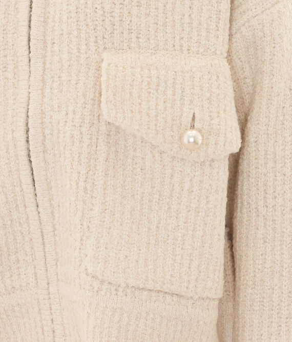 Giacca in maglia bianco crema Kanada essentiel antwerp