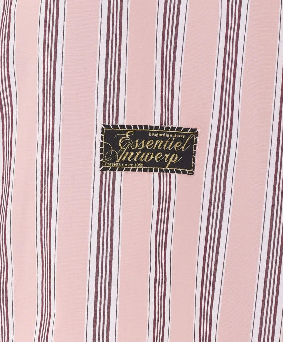 Camicia a righe rosa chiaro e bianche essentiel antwerp