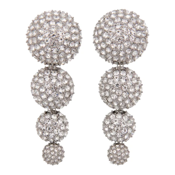 Silver Kallas Long Earrings essentiel antwerp