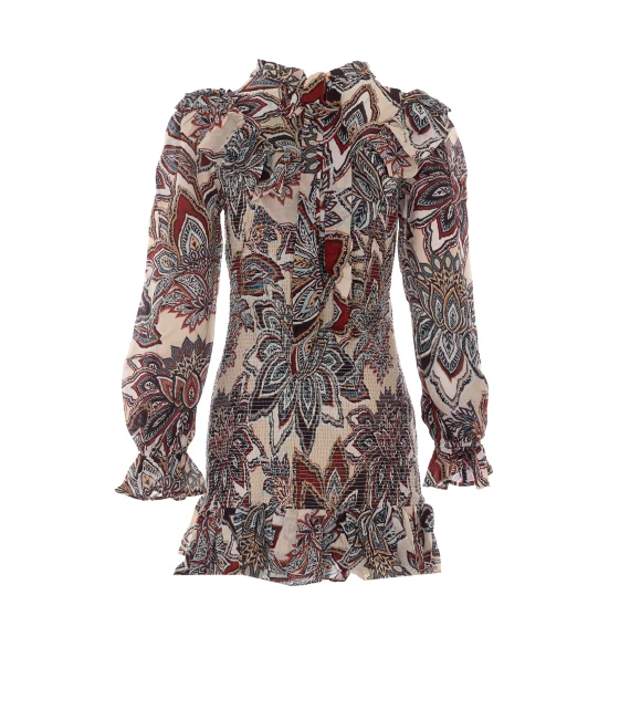 Tapestry Flowers Dress FARM RIO