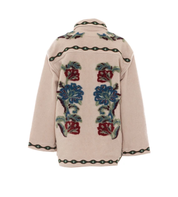 Beige Lunar Boho coat FARM RIO