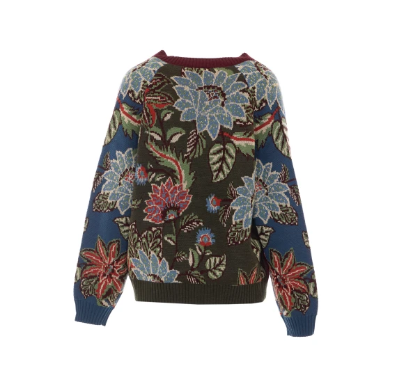 Cardigan in maglia multicolore FARM RIO