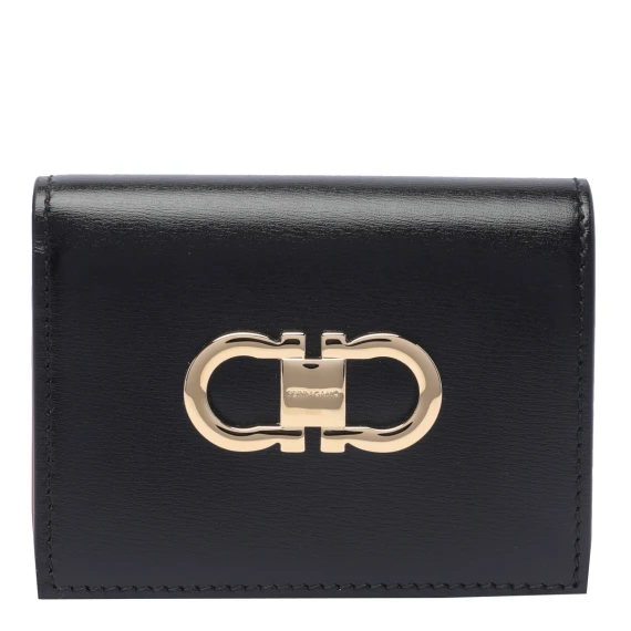 Black Reversibile Gancini Wallet