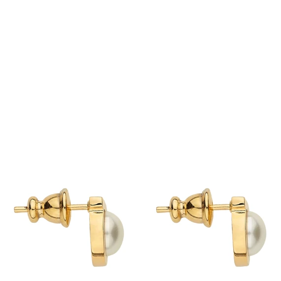Gancini Pearl Earrings Ferragamo
