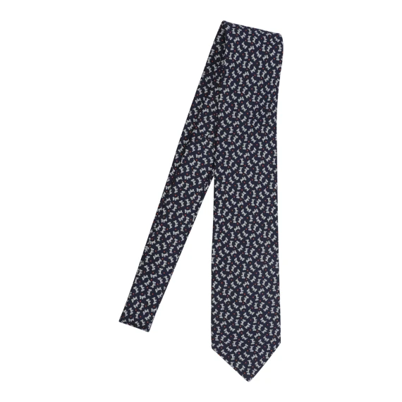 Charlie Print Tie Ferragamo