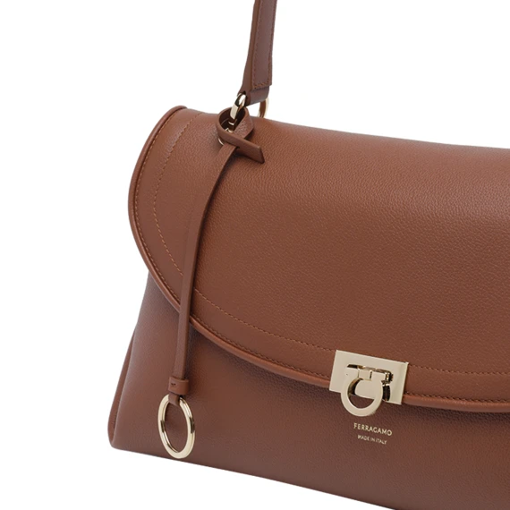 Gancini Logo Shoulder Bag