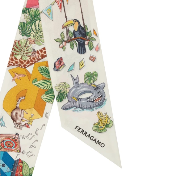 Jungle Party Print Mini Bandeau Ferragamo