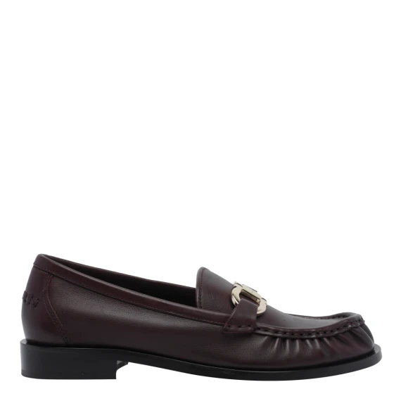 Cordovan Gancini Loafers Ferragamo