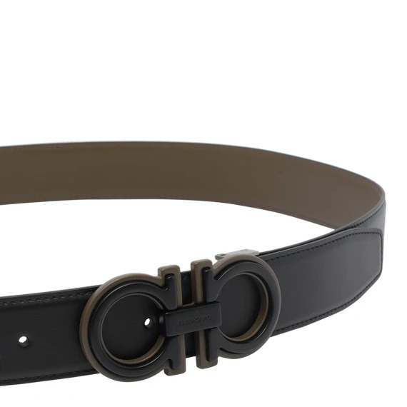 Black and Brown Gancini Belt