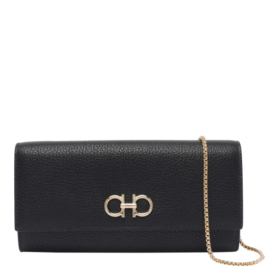 Black Gancini Pochette Bag