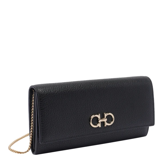 Black Gancini Pochette Bag