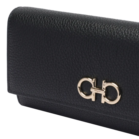 Black Gancini Pochette Bag