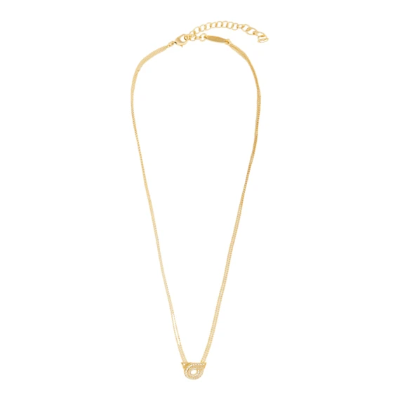 Collana dorata con pendente centrale