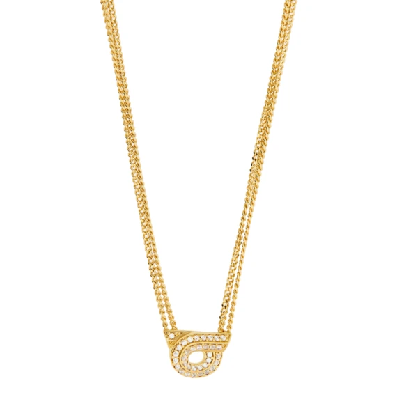 Gold-tone necklace with central pendant Ferragamo