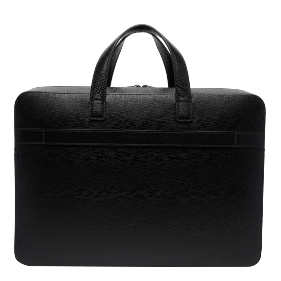 Black Gancini Brief Case Bag Ferragamo