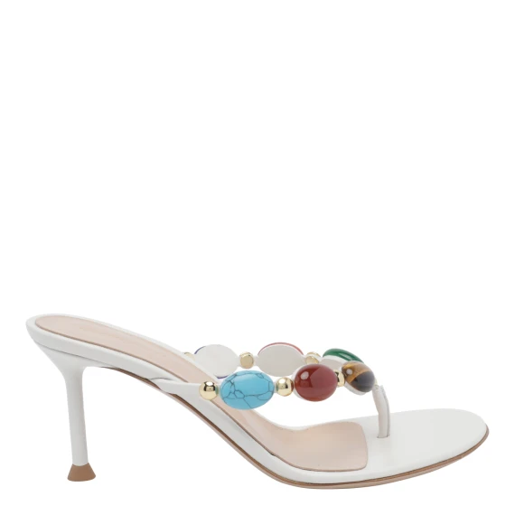 White Shanti Pump Sandals Gianvito Rossi