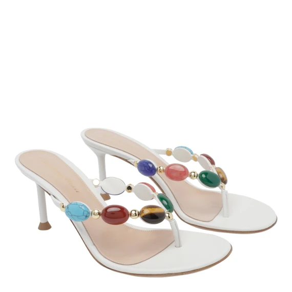 White Shanti Pump Sandals