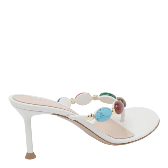 White Shanti Pump Sandals