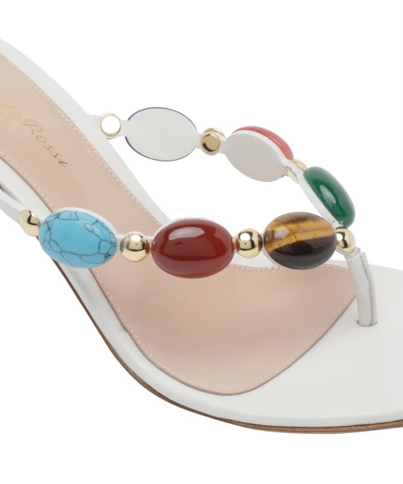 White Shanti Pump Sandals