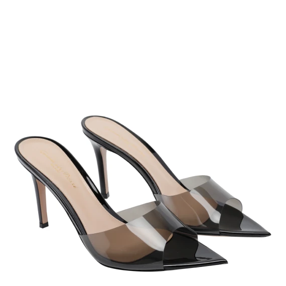 Black Elle Pump Sandals Gianvito Rossi