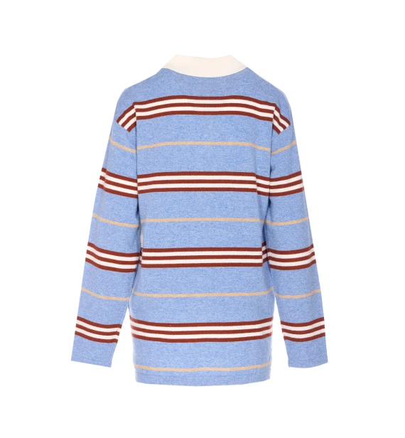 STRIPED RUGBY SWEATER
