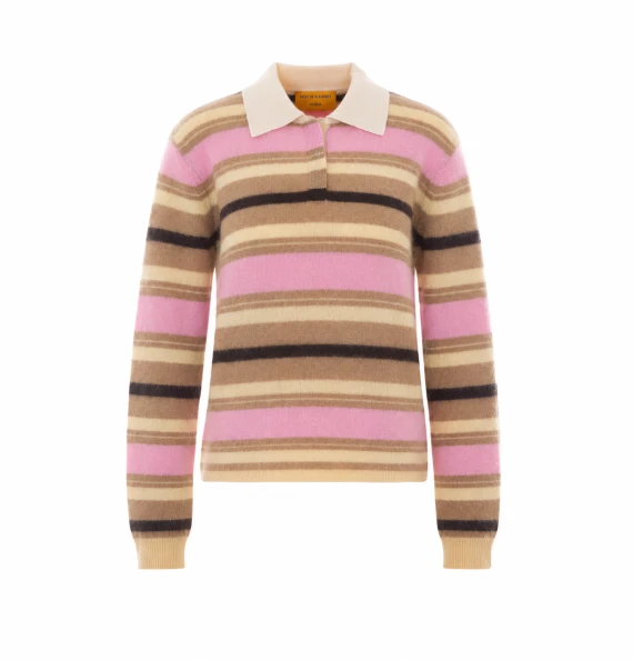 Multicolor Grizzly Striped Polo GUEST IN RESIDENCE
