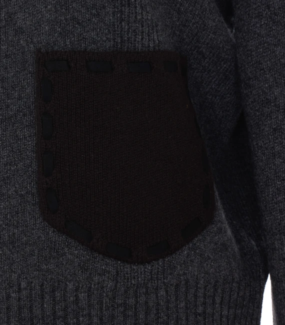 Grey and Brown Saddle Up Knitted Jacket GUEST IN RESIDENCE