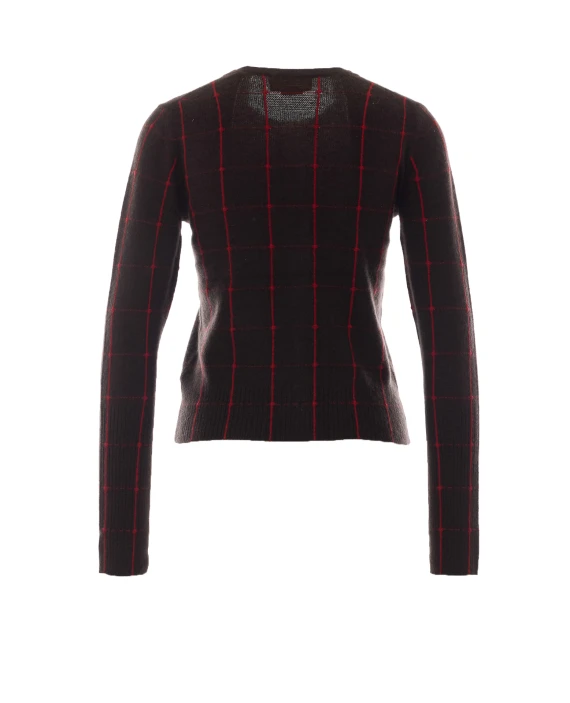 Brown Jane Checker Cardigan GUEST IN RESIDENCE