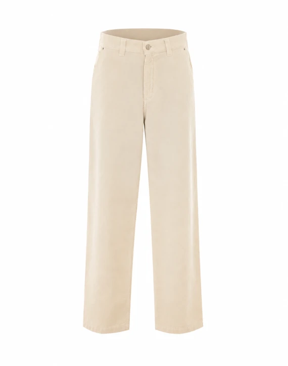 Pantaloni in velluto di cotone a coste