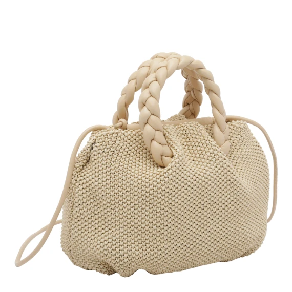 Natural Rafia Bombom Handbag HEREU