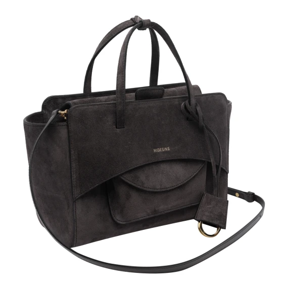 Medium Suede Flap Handbag