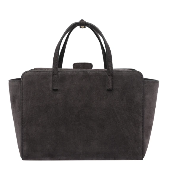Medium Suede Flap Handbag