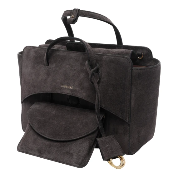 Medium Suede Flap Handbag