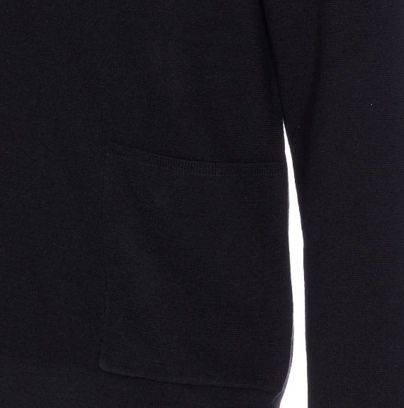 Black Jacket with Frontal Buttons Closure