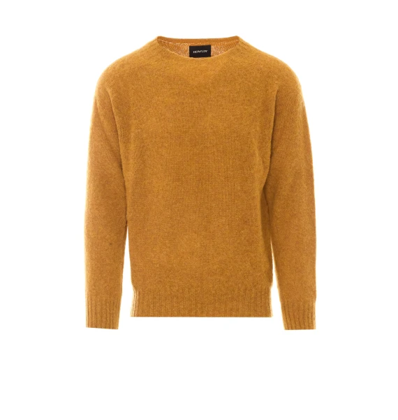 Ochre wool crewneck sweater Howlin
