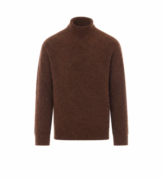 Brown high-neck sweater Howlin