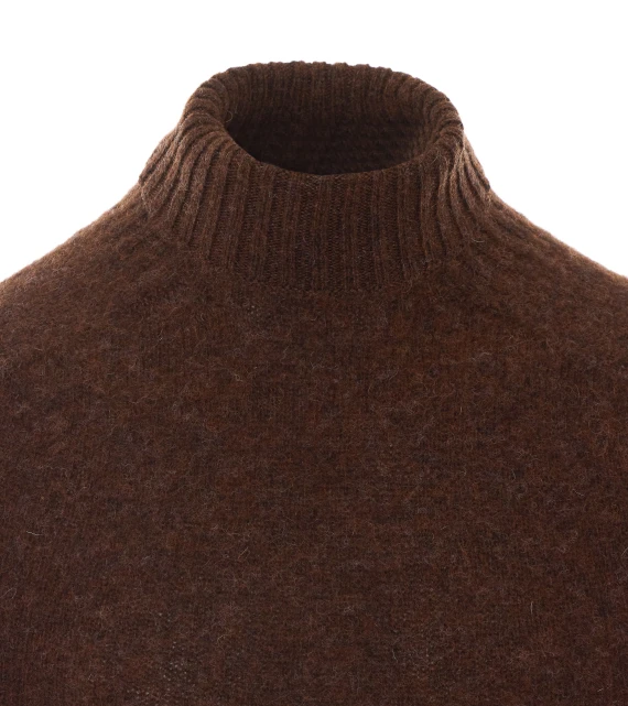 Maglione marrone a collo alto Howlin