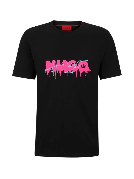 Black T-shirt with logo