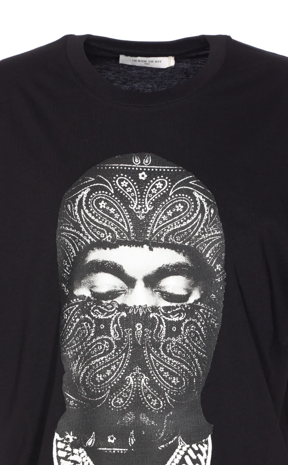 PAISLEY MASK FRONT T-SHIRT