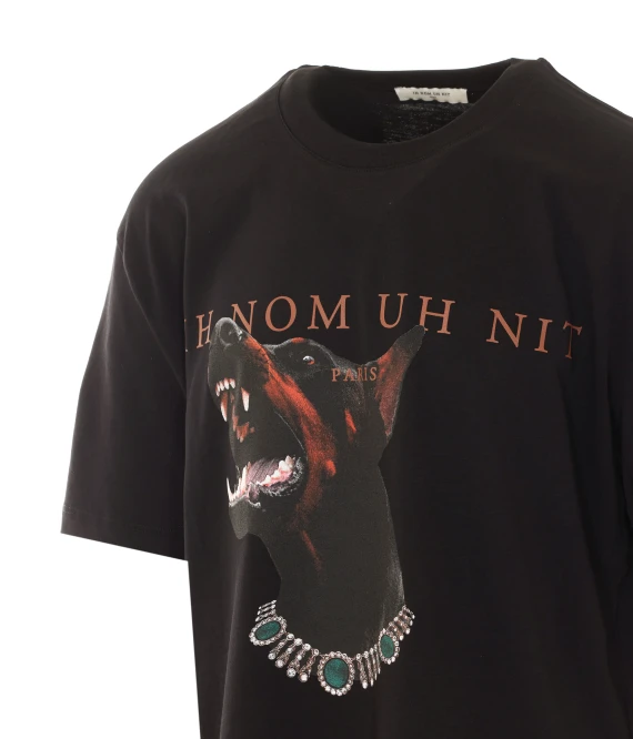 Black T-shirt with front graphic IH NOM UH NIT