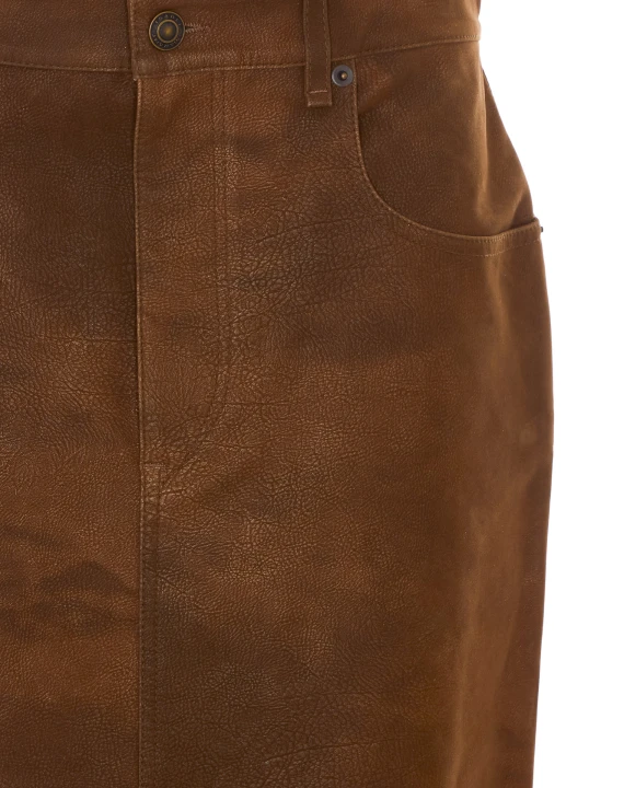 Brown Bisone Skirt isabel marant etoile