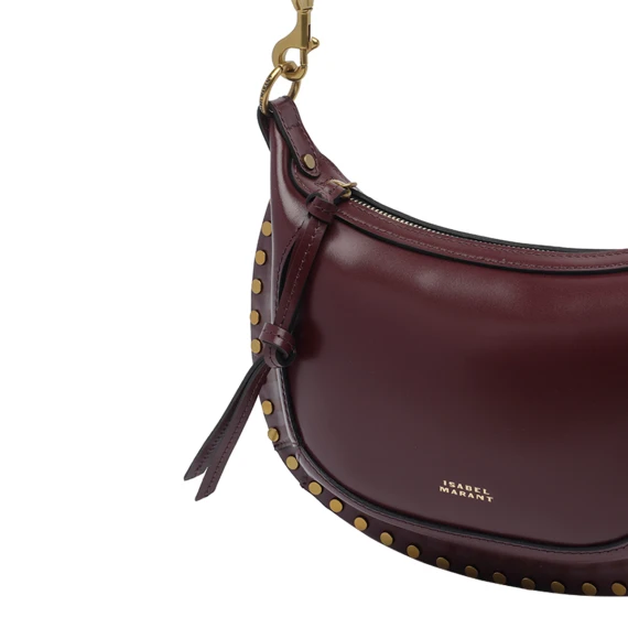 Burgundy Oskan Moon Shoulder Bag