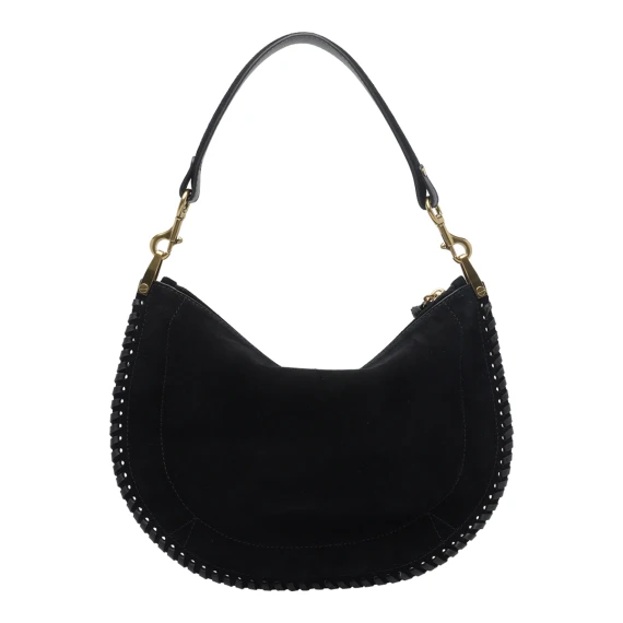 Black Oskan Soft Zip Shoulder Bag