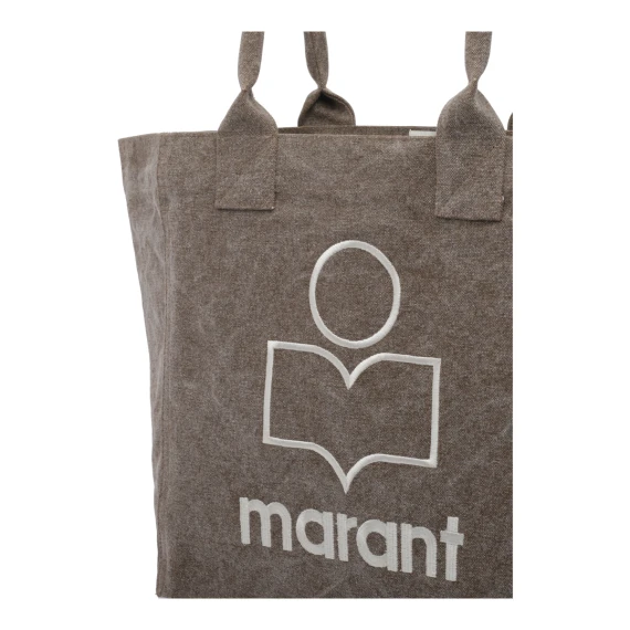 Small Yenky dark khaki tote bag isabel marant