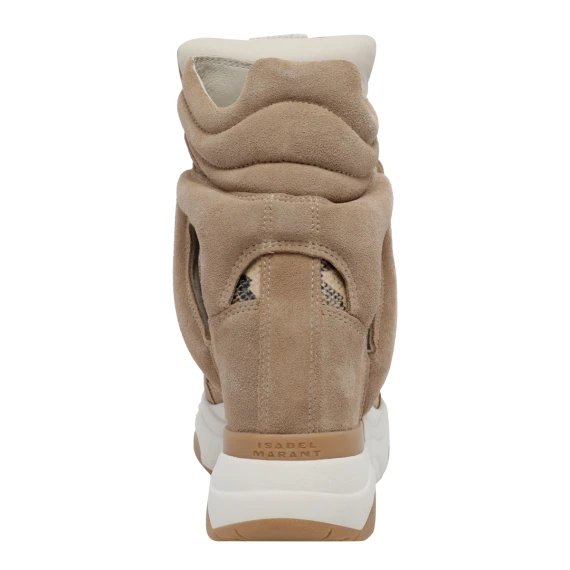 Balskee beige high-top sneakers isabel marant