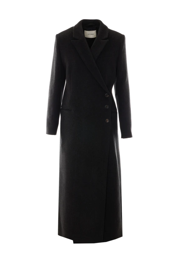 Clio black long coat IVY&OAK